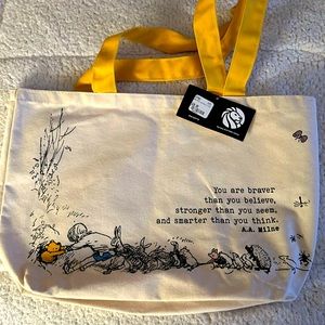 NY public library Winnie the Pooh canvas tote